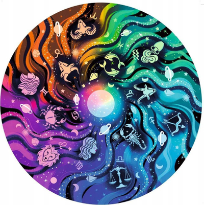 Puzzle Ravensburger Color Palette Astronomy, 500 copë, rrethor, shumëngjyrësh