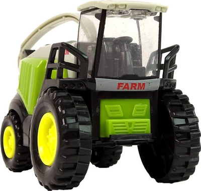 Lodër makinë korrëse LEAN Toys Farm 960, plastikë, për kalamaj 3+, jeshile