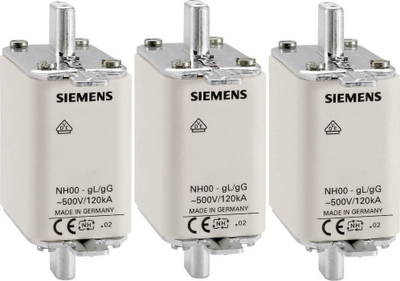 Siguresë NH Siemens NH000, 32A, 500V AC, e bardhë