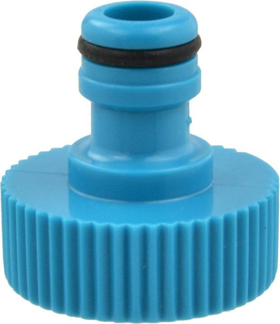 Конектор за чешма Geko Blue Line, 1", пластичен, син