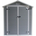 Kasolle kopshti Saska Garden Tool House, PVC, 181x135x210 cm, gri e errët