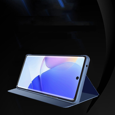 Futrollë flip Hurtel Clear View Case për Huawei nova 9, e zezë