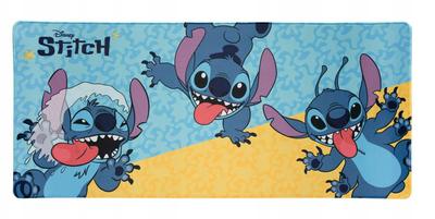 Mousepad Disney Stitch XL, sipërfaqe e madhe, bazë gome, shumëngjyrësh