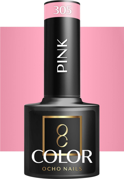 Llakk hibrid për thonj Activeshop OCHO Nails 305, 5 g, rozë