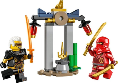 Lodër LEGO NINJAGO Kai dhe Rapton, Sherri te Tempulli 30650, set me gure për ndërtim, polybag