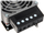 Ngrohës me ventilator Delta HVL-031, 100W, për shinë DIN TS-35, i zi