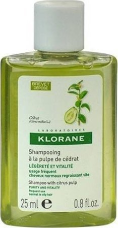 Shampo pastruese Klorane Purifying, 25 ml, për pastrim të thellë të flokëve