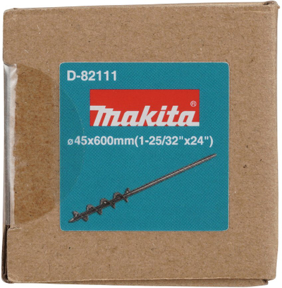 Spirale toke për mbjellje Makita D-82111, 45x600mm, metal, gri