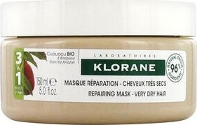Maskë flokësh Klorane Cupuazu Repairing Mask, për flokë shumë të thatë, 150 ml, bezhë