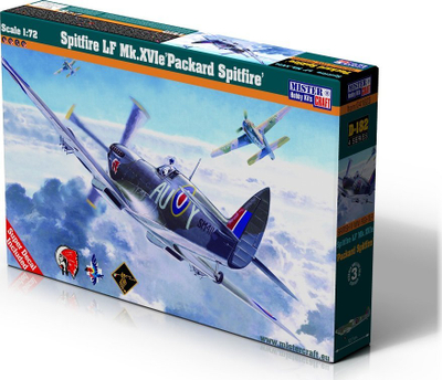 Model avioni MisterCraft Spitfire LF Mk.XVIe, shkalla 1:72, komplet montimi, shumëngjyrësh