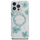 Калјак за телефон Guess Resin Flowers Glitter, MagSafe, за iPhone 16 Pro 6.3", тиркизен