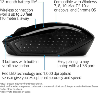 Maus HP, wireless, USB, i zi