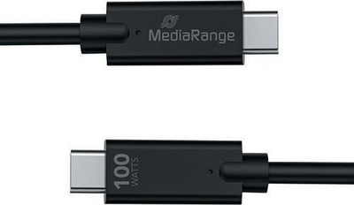 Kabllo MediaRange USB Type C, USB 3.1 10Gbit, 100W, e bardhë