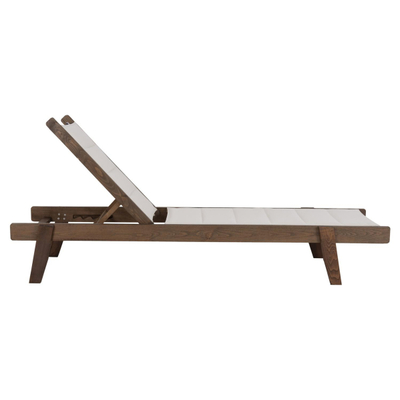 Karrige plazhi Milos prej hiri 204x65x92,5Hcm (HM10685.01)