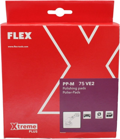 Pad lustruese Flex 532404, medium, 75mm, set 2 copë