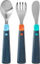 Set takëmi për kalamaj Tommee Tippee First Cutlery, 3 copë, çelik inox, 12+ muajsh, shumëngjyrësh