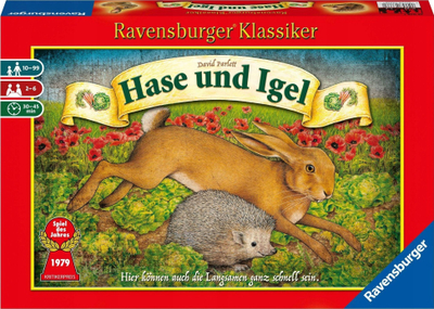 Lojë tavoline Ravensburger Hase und Igel, për 2 deri në 6 lojtarë, 10+ vjeç, shumëngjyrëshe