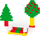 Lodra ndërtuese Polesie Basic Building Blocks Super Mix, 240 copa, shumëngjyrëshe, në qese