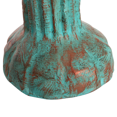 Kaktus dekorativ dyshemeje, gips, 54x34x103cm, turquoise