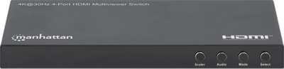 NDËRRUES HDMI MANHATTAN 4K MULTIVIEWER, 4 ПОРТИ, 4K 30HZ, ЦРН