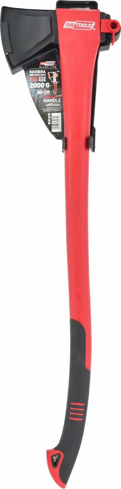Sekuere për ndarje AW Tools Splitting Axe With Wedge, 2000g, me dorezë kompozite, e zezë