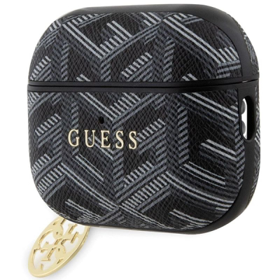 Kuti mbrojtëse Guess GCube Charm për AirPods Pro 2, me varëse, e zezë