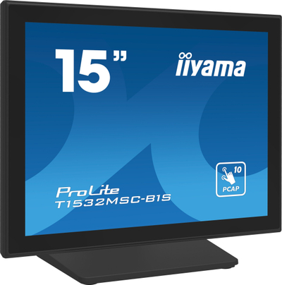 Monitor me prekje iiyama ProLite T1532MSC-B1S, 15", Full HD, i zi
