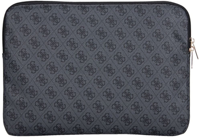 Футрола за лаптоп Guess GUCS14ZP4DPTK, 14\", со џеб со патент, црна