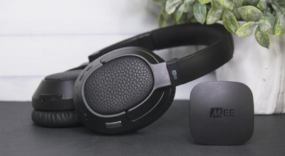 Sistem kufje pa tela për TV MEE Audio Connect T1CMA, Bluetooth, over ear, i zi