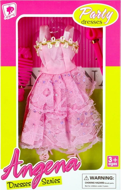 Set veshje për kukulla Mega Creative DOLL OUTFIT, fustan dhe aksesorë, për kukulla 15 cm, shumëngjyrësh
