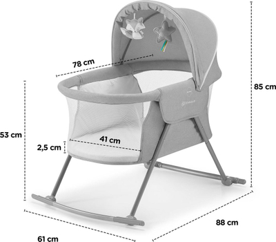 Shtrat për fëmijë KinderKraft Lovi, bezhë