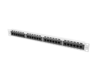 Patch panel Lanberg PPU5-1024-S, 24 porta RJ-45, Cat5 Cat5e, 1U, i bardhë