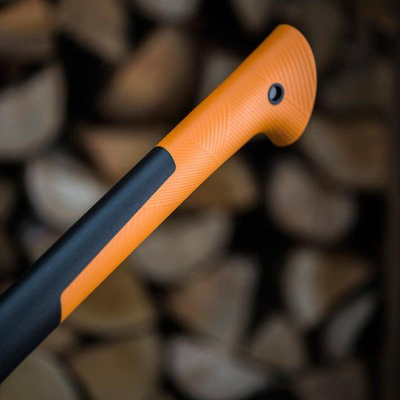 Set sëpate për dru Fiskars X17 M X-series, me mprehës Xsharp, portokalli e zezë