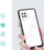 Kuti mbrojtëse Clear 3n1 për Samsung Galaxy A42 5G, transparente, me kornizë të zezë