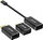 Adapter video InLine 64109B, USB C në DisplayPort HDMI VGA, 4K, i zi