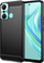 Mbrojtëse telefoni Hurtel Carbon Case për Infinix Hot 20 Play, silikon fleksibël, efekt karboni, e zezë