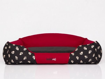 Shtrat për qen Hobbydog Royal, XL, me kurora, i kuq