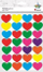 Stickers zemrash prej letre Titanum Paper Stickers Hearts, set 56 copë, shumëngjyrëshe