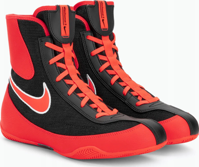 Këpucë boksi Nike Machomai 2 321819 002, të larta, me rrjetë që ajroset, të zeza me të kuqe