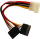 Kabllo Gembird Molex - SATA x2, 0.15m