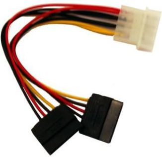 Kabllo Gembird Molex - SATA x2, 0.15m