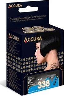 Кертриџи со мастило Accura AC-H 338, 18 ml, за HP 338 C8765EE, црн