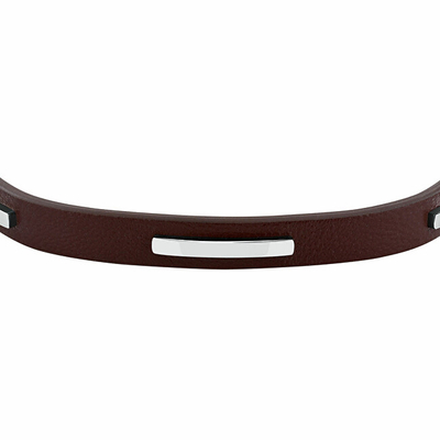 Byzylyk për meshkuj Trussardi T-Leather, i argjendtë/ i kaftë