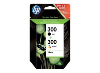 Kartutë boje HP 300 CN637EE, origjinale, multipack, e zezë dhe me ngjyra
