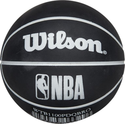 Top basketbolli Wilson NBA Dribbler Brooklyn Nets Mini WTB1100PDQBRO, madhësi mini, i zi