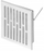 Grilë ventilimi Awenta M01B, 100x140 mm, metalike, e bardhë