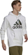 Duks për burra Adidas Essentials Fleece Camo-Print Hoodie, L, i bardhë