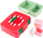 Kuti dreke për fëmijë Skip Hop ZOO Bento Strawberry, ndarje të brendshme, plastikë, e kuqe