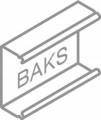 Kanal metalik BAKS CT70H50/3NMC, konstruktiv, për instalim kabllosh