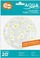 Balon dekorativ Godan Aqua Daisies, 20", transparent me margarita të bardha